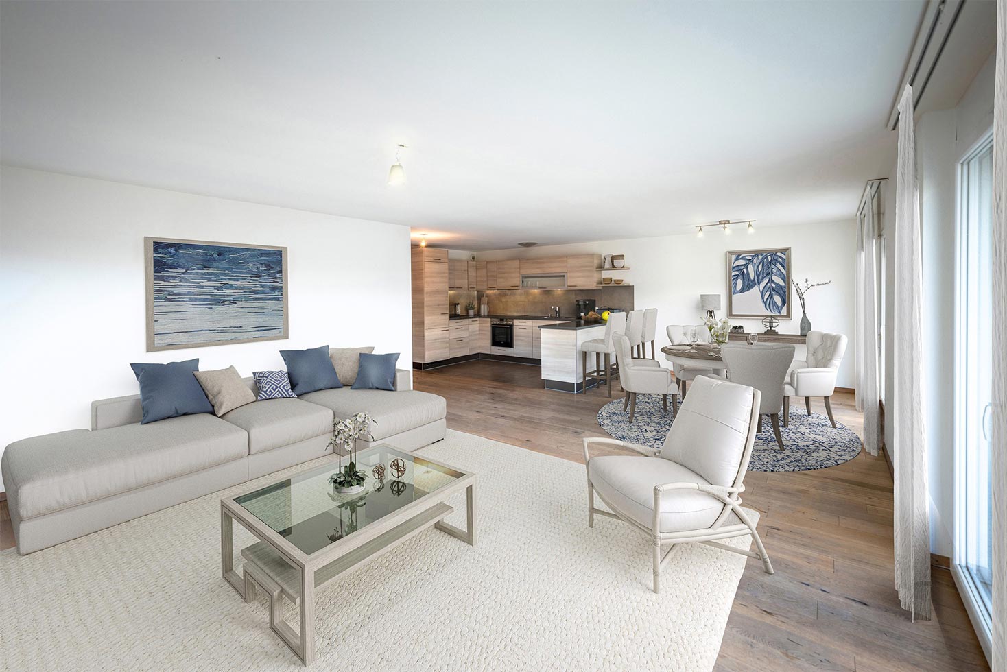 Appartement au ton gris